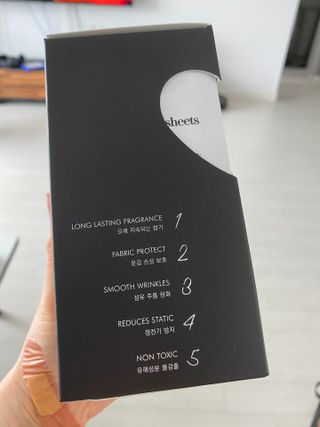 [이즈라이프코스메틱] 퍼퓸 드라이어 시트 히노끼향  or 블랑향 2중 택1 30매 — 4점을 준 리뷰어가 2021년 6월 올린 사용 사진