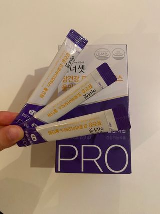 이너셋 장건강 프로바이오틱스 올인원 — 5점을 준 리뷰어가 2023년 1월 올린 사용 사진