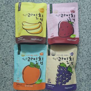 아비삭 과일칩 딸기, 감, 포도, 바나나 4종 — 4점을 준 리뷰어가 2021년 8월 올린 사용 사진