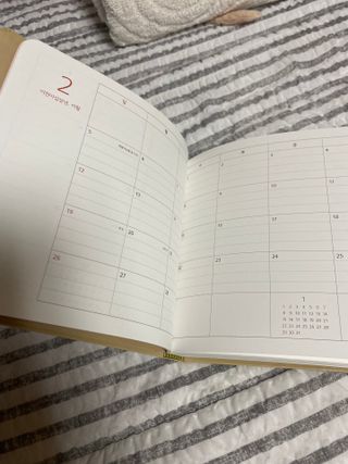 리훈 2023년 하고싶은말다이어리 (세로/정사각 중 택 1, 베이지/블루 중 택 1) — 5점을 준 리뷰어가 2023년 1월 올린 사용 사진