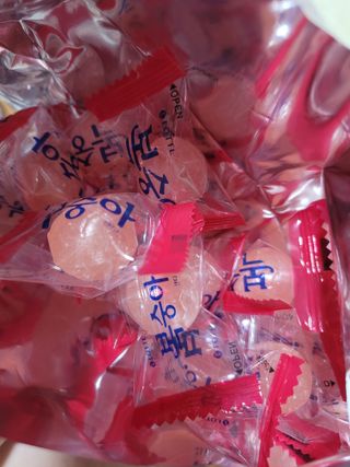 청포도캔디 복숭아캔디 — 5점을 준 리뷰어가 2022년 11월 올린 사용 사진
