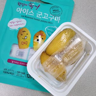 해뜨온 껍질없는 한입아이스 군고구마 120g x 4개 — 5점을 준 리뷰어가 2021년 9월 올린 사용 사진