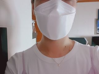 [심폐소생소] KF94 오늘의 마스크 대형 — 5점을 준 리뷰어가 2021년 9월 올린 사용 사진