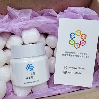 AYU25[아유트웬티파이브]다마스크로즈워터 베이스 천연 수분 촉촉 크림 — 4점을 준 리뷰어가 2021년 4월 올린 사용 사진