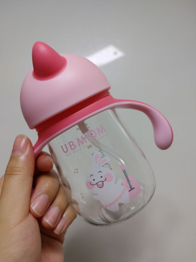 유비맘 트라이탄 코니빨대컵_컬러 랜덤 발송 리뷰 사진