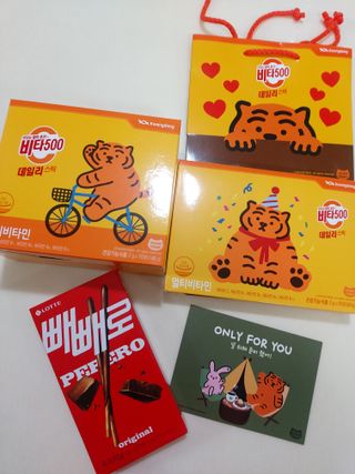 광동생활건강 [광동] 비타500데일리스틱  ★빼빼로데이★ 30포+70포+ 뚱랑이스티커+빼빼로+쇼핑백 — 5점을 준 리뷰어가 2022년 11월 올린 사용 사진