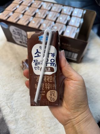 [구매평]덴마크 소화가 잘되는 우유로 만든 초코, 190ml, 24개 — 5점을 준 리뷰어가 2025년 2월 올린 사용 사진