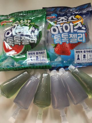 롯데제과 죠스바 아이스 톡톡 젤리 — 5점을 준 리뷰어가 2021년 10월 올린 사용 사진
