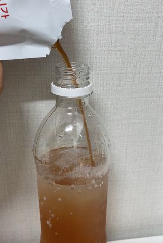 클린24시간 1BOX(5포) + 전용보틀(500ml) — 5점을 준 리뷰어가 2023년 6월 올린 사용 사진