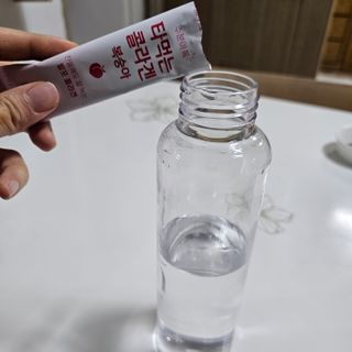 [음료수 대신 가능!]  빠르게 흡수되는 아임오 타먹는 콜라겐 1박스 — 5점을 준 리뷰어가 2023년 3월 올린 사용 사진