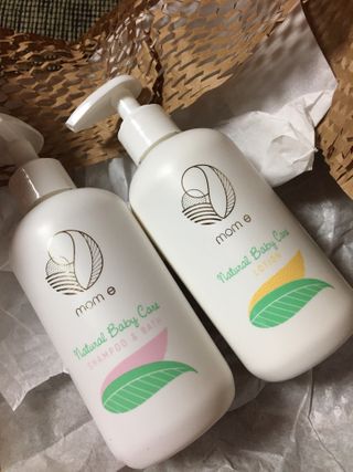 mom e 맘이 내추럴 베이비 케어 샴푸앤바스+로션 — 5점을 준 리뷰어가 2021년 1월 올린 사용 사진