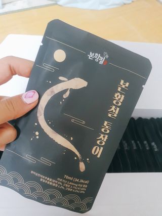 [비린내 완벽제거] 본황칠 통장어 국내산 장어즙 아르기닌 2800mg 장어즙효능 기력보강 — 5점을 준 리뷰어가 2022년 7월 올린 사용 사진