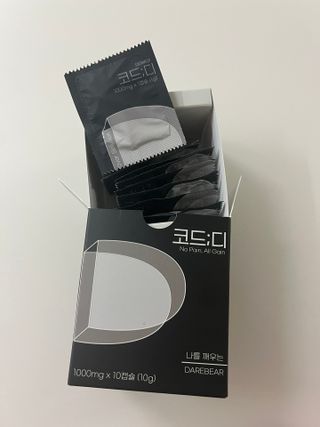데어베어 [알쓰구원템] 숙취링거 성분을 담은 코드디 10개입 — 5점을 준 리뷰어가 2022년 4월 올린 사용 사진
