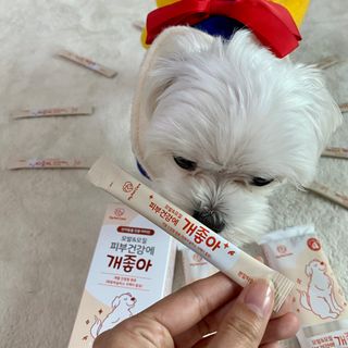 My Pet Care 모발과 모질 피부건강에 개좋아 — 4점을 준 리뷰어가 2021년 3월 올린 사용 사진