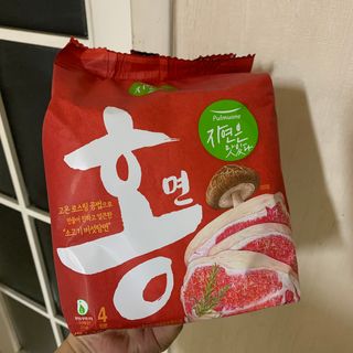 [풀무원] 자연은맛있다 정면, 백면, 홍면  세트 — 5점을 준 리뷰어가 2021년 4월 올린 사용 사진