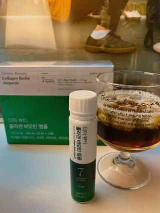 [줄리스초이스] 더마 뷰티 콜라겐 비오틴 앰플 — 5점을 준 리뷰어가 2023년 7월 올린 사용 사진