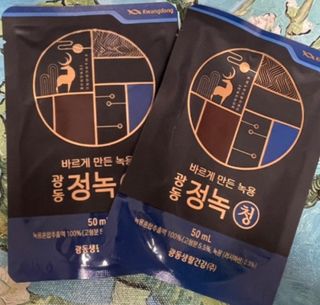 광동생활건강 [광동] 바르게 만든 녹용, 광동정녹청 30포. — 5점을 준 리뷰어가 2022년 1월 올린 사용 사진