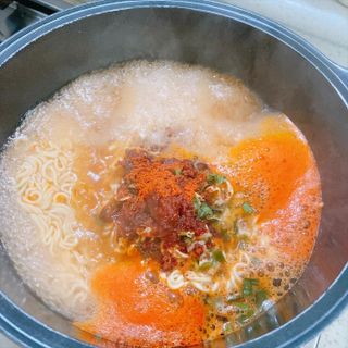 [풀무원] 자연은맛있다 정면, 백면, 홍면  세트 — 5점을 준 리뷰어가 2021년 4월 올린 사용 사진
