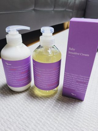 빅그린 베이비라인 3종세트 - 샴푸앤바디워시500ml,올인원로션500ml,바디크림170ml — 5점을 준 리뷰어가 2022년 11월 올린 사용 사진