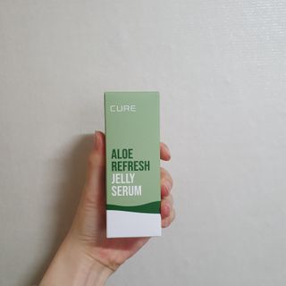 김정문알로에 큐어 큐어 알로에 리프레쉬 젤리 세럼, 큐어 알로에 하이드로 젤리 크림 — 5점을 준 리뷰어가 2021년 2월 올린 사용 사진