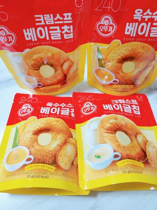 딜라이트 프로젝트 오뚜기스프 베이글칩 2종 — 4점을 준 리뷰어가 2021년 8월 올린 사용 사진