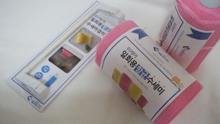 위케어 일회용 향균 수세미 50매 2롤 세트 총 100매 Pink — 5점을 준 리뷰어가 2021년 2월 올린 사용 사진