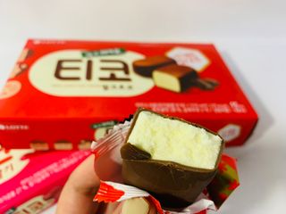롯데제과 티코밀크초코 — 5점을 준 리뷰어가 2021년 9월 올린 사용 사진