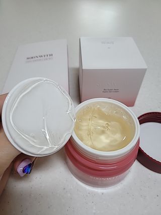 SOONWITH 바이오 수퍼 아쿠아 하이드로 젤 크림 — 5점을 준 리뷰어가 2021년 4월 올린 사용 사진