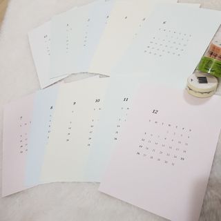 콜린스 2021 엽서 캘린더와 마스킹 테이프 3종 — 5점을 준 리뷰어가 2020년 12월 올린 사용 사진