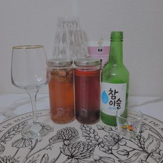 공간알파 시그니처 크랜베리청 + 엘더플라워코디얼 2종 세트 — 5점을 준 리뷰어가 2021년 12월 올린 사용 사진