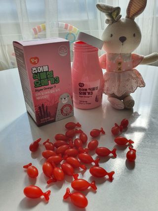 앙팡 츄어블 식물성 오메가3 1000mg x 80캡슐 — 4점을 준 리뷰어가 2022년 10월 올린 사용 사진