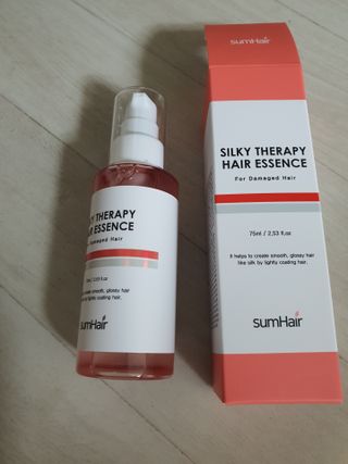 썸헤어 / SUMHAIR 썸헤어 실키 테라피 헤어 에센스 — 5점을 준 리뷰어가 2021년 4월 올린 사용 사진