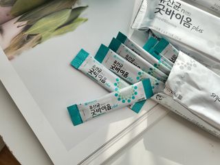 프리마인 유산균 국가지정연구소 선정, 살아있는 생유산균 200억 마리의 힘. 유산균n굿바이옴플러스 — 5점을 준 리뷰어가 2021년 12월 올린 사용 사진