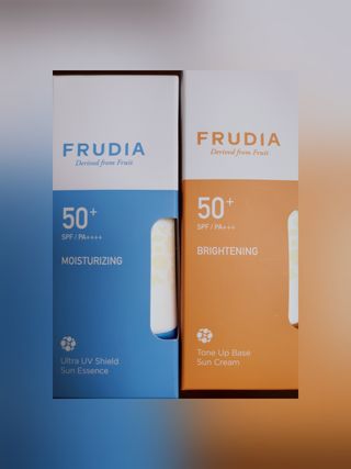 [후르디아] 혼합자차 선 에센스+톤업 선크림 2종 — 5점을 준 리뷰어가 2021년 8월 올린 사용 사진