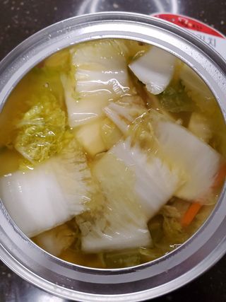 셰프애찬 단호박 백김치 1kg — 5점을 준 리뷰어가 2022년 10월 올린 사용 사진