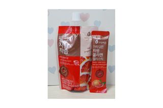 자연에온 핑크 자몽 착즙 100mL 10개입 1BOX +가 득담은 자몽 콜라겐 젤리스틱 1BOX — 5점을 준 리뷰어가 2021년 6월 올린 사용 사진