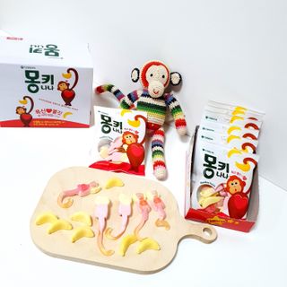 폭신 쫄깃 식감 로맨스, 몽키나나 젤리 8봉지 — 5점을 준 리뷰어가 2021년 2월 올린 사용 사진