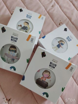 [블루 본 아이노우] 유아용 컬러마스크 40 PCS SET 2중 택 1 — 4.5점을 준 리뷰어가 2021년 4월 올린 사용 사진