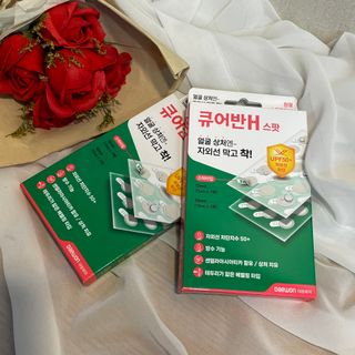 [큐어반H 스팟] 자외선 99프로 차단되는 스틱타입 스팟밴드(1팩 / 66매입) — 3.5점을 준 리뷰어가 2022년 12월 올린 사용 사진