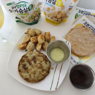 굽네몰 [굽네] 탱글탱글 닭가슴살볼 3종, 닭가슴살 오븐 스테이크 3종 — 5점을 준 리뷰어가 2021년 5월 올린 사용 사진
