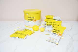 서울약사신협 프리미엄비타민C1000_2.5G x 100포 — 5점을 준 리뷰어가 2021년 1월 올린 사용 사진