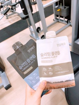일일하우 슬리밍 플랜B 고소한 귀리맛, 진한 카카오맛 (체중조절식) — 5점을 준 리뷰어가 2023년 6월 올린 사용 사진