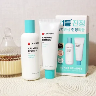 리더스코스메틱 리더스 카밍 바이오틱스 #1등 진정 기획세트 [에센스 워터150ml + 크림 마스크80ml] — 5점을 준 리뷰어가 2022년 9월 올린 사용 사진