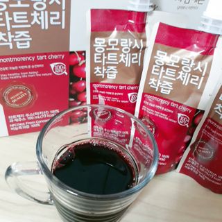 자연에온 몽모랑시 타트체리 착즙 100mL 10개입 2BOX — 3점을 준 리뷰어가 2021년 1월 올린 사용 사진