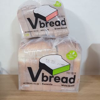 롯데제과 Vbread 포카치아식빵1개 + 미니식빵 1개 + 머핀 2개 세트 — 5점을 준 리뷰어가 2021년 9월 올린 사용 사진