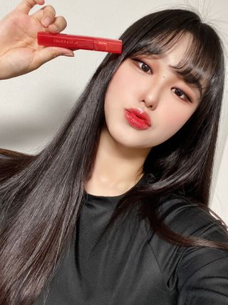 [블랙루즈]하프앤하프틴트 10종 中 택1+랜덤1 — 5점을 준 리뷰어가 2021년 2월 올린 사용 사진