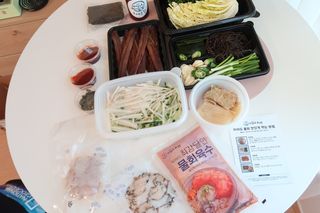 마라도푸드 포항 구룡포 햇 과메기 야채세트 마라도회식당 꽁치 — 5점을 준 리뷰어가 2023년 10월 올린 사용 사진