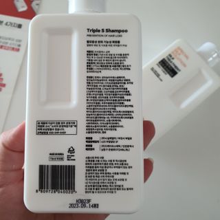 트리플에스 탈모 샴푸 275ml + 실크 트리트먼트 275ml — 5점을 준 리뷰어가 2021년 2월 올린 사용 사진