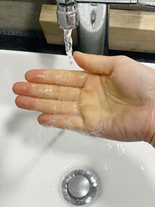 릴랙스인제주 릴랙스 인 제주 로즈마리 앤 비자 딥 모이스처 크림 핸드워시 — 5점을 준 리뷰어가 2021년 4월 올린 사용 사진