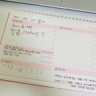 리훈 차일드라이크 or 워킹스마일 초등학생 스터디플래너 저학년/ 고학년 — 5점을 준 리뷰어가 2023년 3월 올린 사용 사진